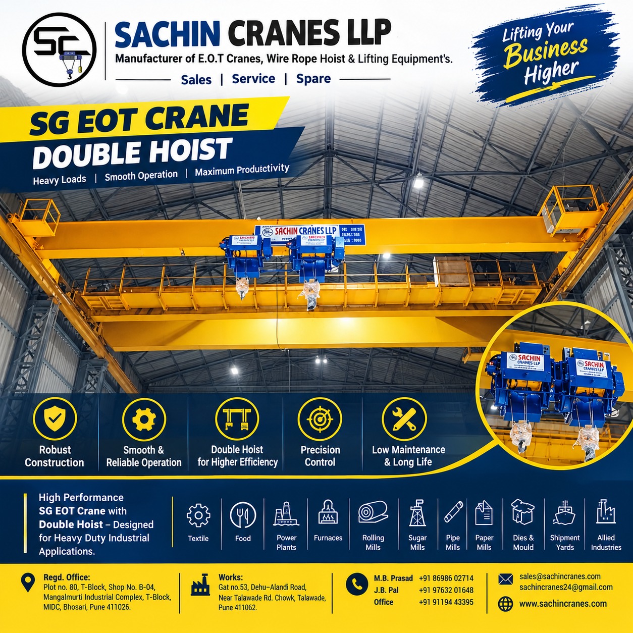 single girder eot crane manufacturer